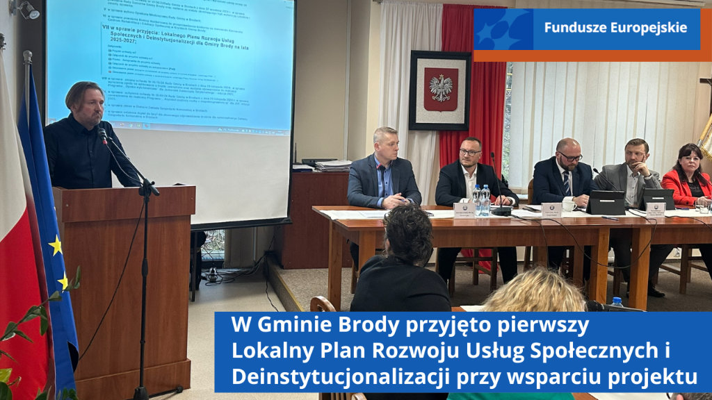 Rada Gminy Brody podczas obrad
