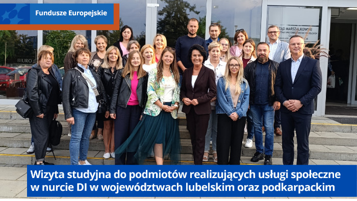 Uczestnicy wizyty studyjnej przed wyjazdem