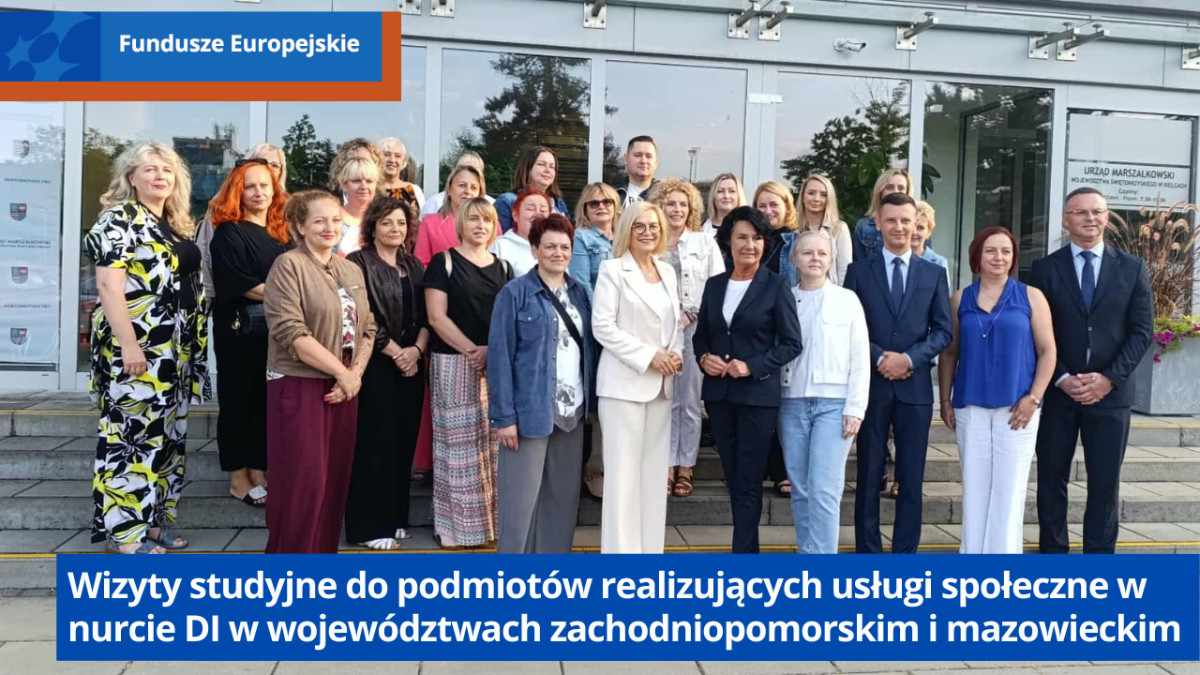 Uczestnicy wizyty studyjnej przed wyjazdem