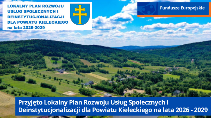 Letni krajobraz z terenu powiatu kieleckiego. Góry, lasy i łąki, niebo częsciowo zachmurzone
