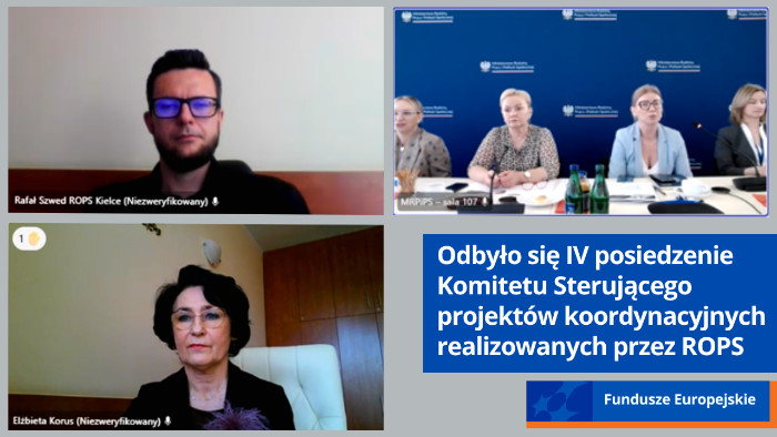 Przedstawiciele ROPS Kielce oraz Ministerstwa Rodziny, Pracy i Polityki Społecznej