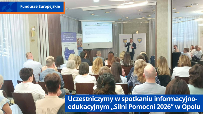 Spotkanie informacyjno-edukacyjne „Silni Pomocni 2026” z udziałem publiczności w sali konferencyjnej
