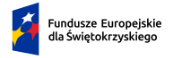 Znak Fundusze Europejskie dla Świętokrzyskiego